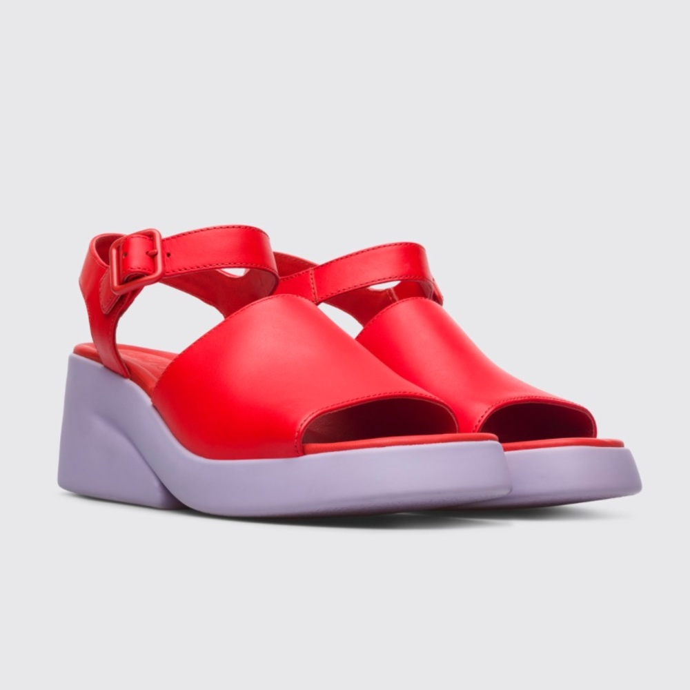 Camper Red and Purple Kaah Women's Sandals